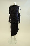 Lot 204 - A Comme des Garcons navy wool jersey dress,...