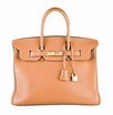 Lot 3 - An Hermès tan togo leather Birkin, 2006, with...