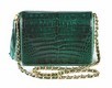 Lot 2 - A fine Chanel forest-green crocodile handbag,...