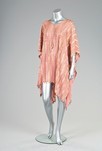 Lot 43 - A Liberty & Co pink and gold striped brocaded...