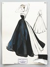 Lot 24 - Jean Dessfashion sketches, Winter, 1951, all...