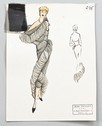 Lot 22 - Jean Dessfashion sketches, Winter, 1950, all...