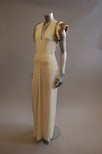 Lot 59 - A Lanvin couture ivory crepe evening gown...