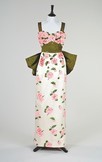 Lot 73 - A Pierre Balmain couture rose printed velvet...