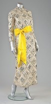 Lot 137 - A Jean Patou couture futuristic white organza...