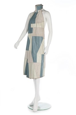Lot 204 - An Alexander McQueen patchwork suede and...