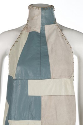 Lot 204 - An Alexander McQueen patchwork suede and...
