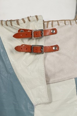 Lot 204 - An Alexander McQueen patchwork suede and...