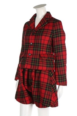 Lot 178 - A Comme des Garçons tartan shorts ensemble,...