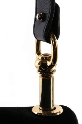 Lot 4 - A Gucci black suede 'Blondie' shoulder bag,...