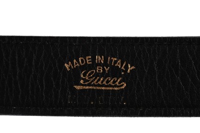 Lot 4 - A Gucci black suede 'Blondie' shoulder bag,...