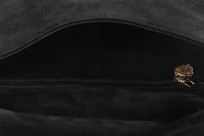 Lot 4 - A Gucci black suede 'Blondie' shoulder bag,...