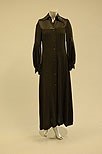 Lot 39 - An Ossie Clark for Radley black moss crepe...