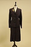 Lot 124 - Two 1940s ladies tailored wool suits, adorned...