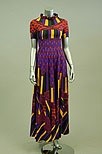 Lot 137 - A Lanvin boutique printed jersey dress, 1970s,...