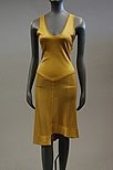 Lot 140 - An Azzedine Alaia gold knit dress, labelled,...