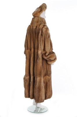 Lot 11 - A Rolf Shulte golden Russian sable coat, 1990s,...