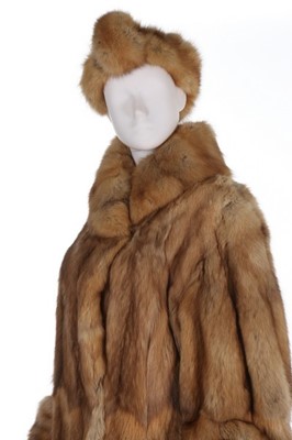 Lot 11 - A Rolf Shulte golden Russian sable coat, 1990s,...