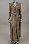 Lot 203 - A Bill Gibb paisley lurex evening gown, 1973,...