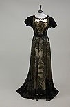 Lot 210 - Three elaborate evening gowns, 1890-1900 and...