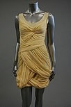 Lot 9 - Freida Pinto's Burberry yellow chiffon dress,...