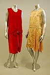Lot 225 - Five 1920s cocktail dresses, mainly pastel...
