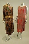 Lot 232 - A pink and red flapper dress, mid 1920s, the...