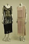 Lot 235 - Three beaded flapper dresses, 1920s, one of...