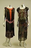 Lot 239 - Three black beaded dresses, early-mid 1920s,...