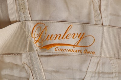 Lot 37 - A Dunlevy of Cincinnati Irish crochet gown,...