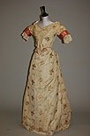 Lot 256 - A partially un-picked 1840s gown made from...