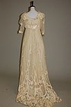 Lot 258 - A good group of Edwardian bridal wear, six...