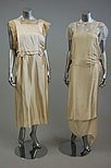 Lot 264 - 1920s bridal gowns, including ivory silk with...