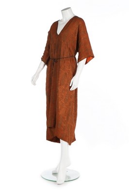 Lot 46 - An orientalist silk tunic-dress, probably...