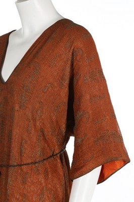 Lot 46 - An orientalist silk tunic-dress, probably...