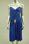 Lot 17 - Little Boots draped royal blue jersey dress,...