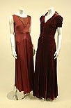 Lot 298 - A group of evening wear in velvets or autumnal...