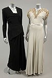 Lot 310 - Seven 1940s evening gowns, one with matching...