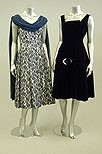 Lot 318 - Five 1950s dance dresses, mainly in black and...