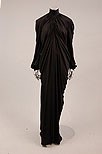 Lot 330 - A Yuki for Rembrant black jersey evening gown,...