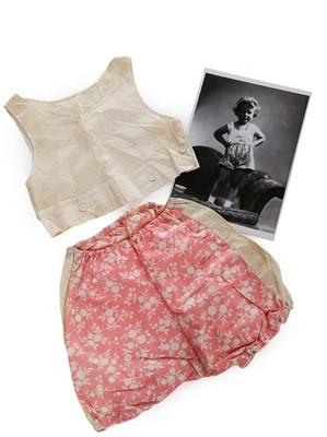 Lot 226 - Princess Elizabeth's baby vest and printed...