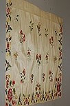 Lot 342 - An embroidered silk apron panel, English,...