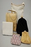 Lot 347 - Six bags, 1950s-70s, including Gucci straw...