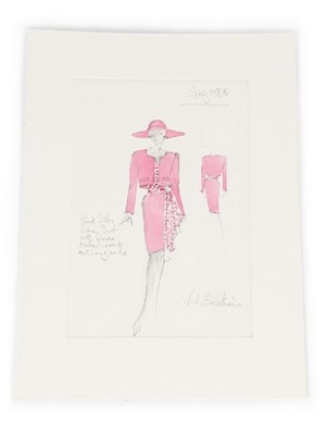 Lot 229 - The Victor Edelstein Archive: fashion sketch...