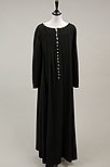 Lot 42 - A Bill Gibb black moss crepe maxi dress, 1976,...