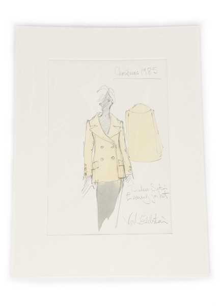 Lot 230 - The Victor Edelstein Archive: fashion sketch...