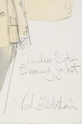 Lot 230 - The Victor Edelstein Archive: fashion sketch...