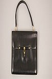 Lot 54 - An Hermès black leather `Pelonnier' handbag,...