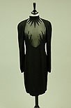 Lot 57 - A Thierry Mugler black crepe and chiffon...