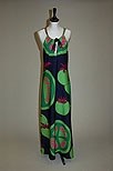 Lot 58 - A Lanvin boutique green tomato printed silk...
